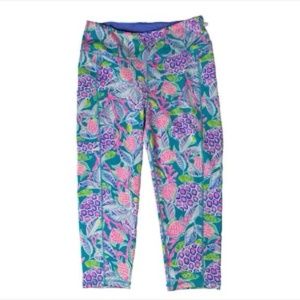 Lilly Pulitzer Luxletic High Rise Leggings Turtle Wave Size XXL